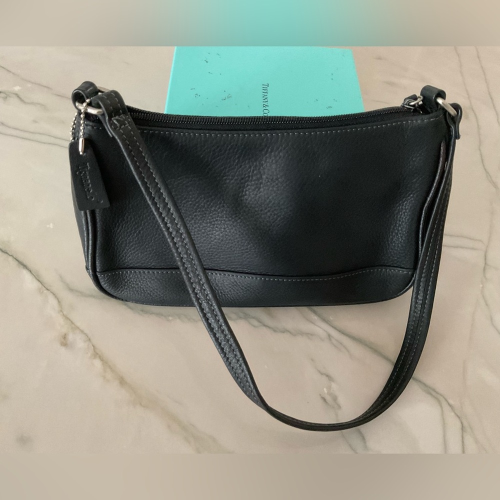 Tignanello Black leather small shoulder purse - Picture 11 of 12